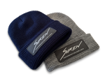 Siren Waffle Knit Beanie: Navy