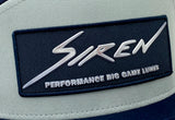 Siren 7 Panel Flatbill Strapback - Seagull & Navy